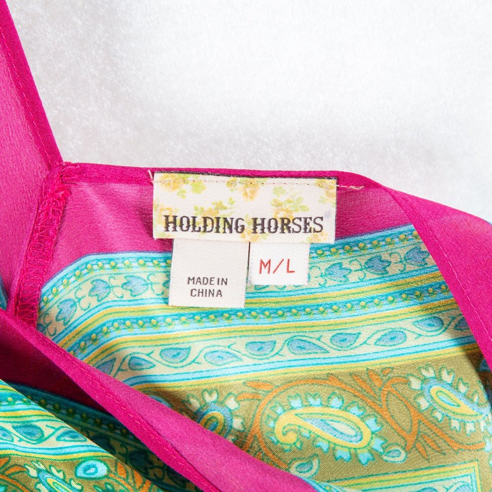 Anthropologie Holding Horses Silk Scarf Dress - Picture 4 of 5